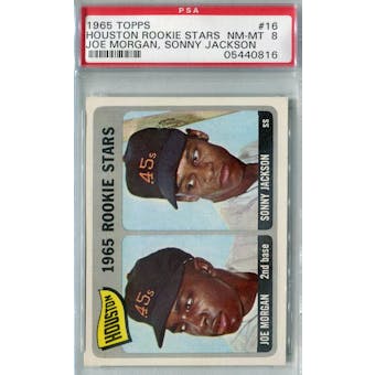 1965 Topps Baseball #16 Joe Morgan RC PSA 8 (NM-MT) *0816 (Reed Buy)