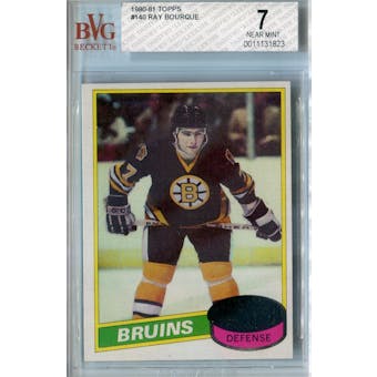 1980/81 Topps Hockey #140 Ray Bourque RC BVG 7 (NM) *1823 (Reed Buy)