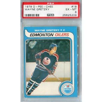 1979/80 O-Pee-Chee Hockey #18 Wayne Gretzky PSA 6 (EX-MT) *5209 (Reed Buy)