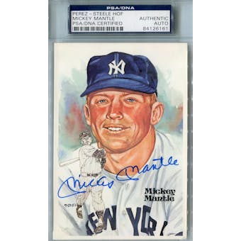 Mickey Mantle Perez-Steele PSA Blue Label AUTH Auto *6161 (Reed Buy)