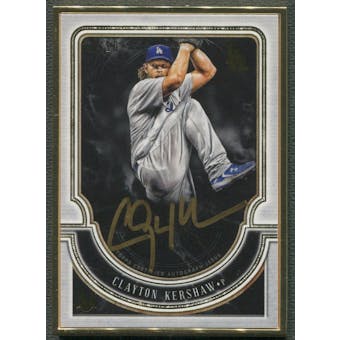 2018 Topps Museum Collection #MFACKE Clayton Kershaw Framed Gold Auto #01/10