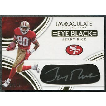 2016 Immaculate Collection #27 Jerry Rice Eye Black Auto #09/25