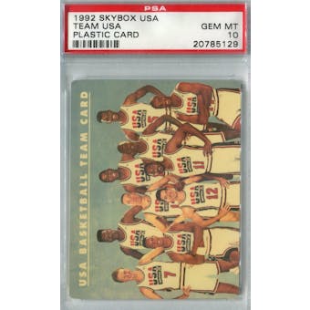 1992/93 Skybox USA Basketball Team USA Plastic Card PSA 10 (GM-MT) *5129 (Reed Buy)