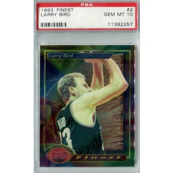 1993/94 Finest Basketball #2 Larry Bird PSA 10 (Gem Mint) *2257 (Reed Buy)