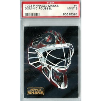 1993/94 Pinnacle Masks Hockey #4 Dominic Roussel PSA 9 (Mint) *5361 (Reed Buy)