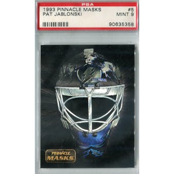 1993/94 Pinnacle Masks Hockey #5 Pat Jablonski PSA 9 (Mint) *5358 (Reed Buy)