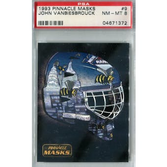 1993/94 Pinnacle Masks Hockey #9 John Vanbiesbrouck PSA 8 (NM-MT) *1372 (Reed Buy)
