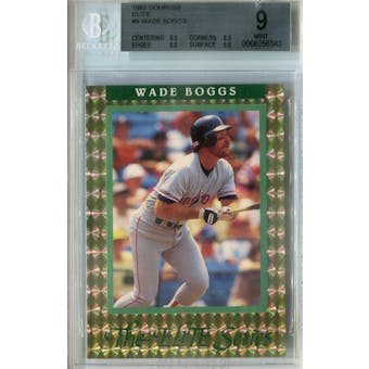 1992 Donruss Elite Baseball #9 Wade Boggs #/10,000 BGS 9 (Mint) *6343 (Reed Buy)