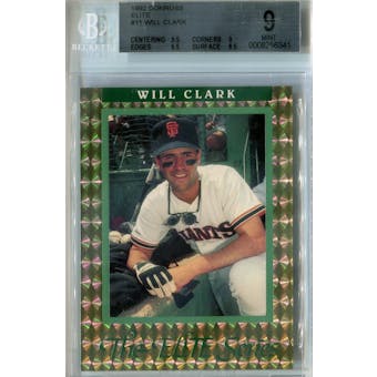 1992 Donruss Elite Baseball #11 Will Clark #/10,000 BGS 9 (Mint) *6341 (Reed Buy)