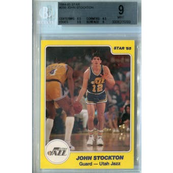 1984/85 Star Basketball #235 John Stockton XRC BGS 9 (Mint) *5099 (Reed Buy)