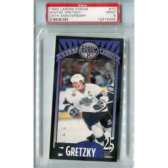 1993 Lakers Forum Hockey #10 Wayne Gretzky PSA 9 (Mint) *5404 (Reed Buy)