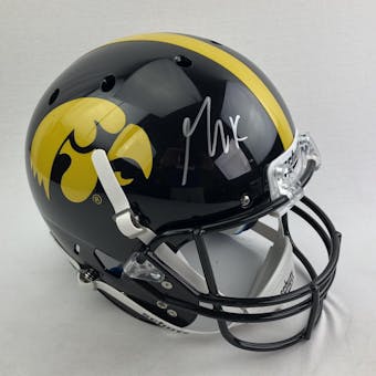 George Kittle Autographed Iowa Hawkeyes Full Size Replica Helmet (Tristar COA)
