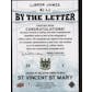 2013/14 SP Authentic LeBron James Auto Letter Card #BL-LJ #7/10