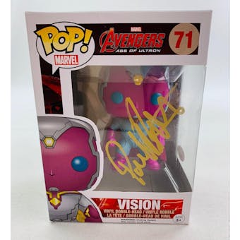 Marvel Avengers Vision Funko POP Autographed by Paul Bettany