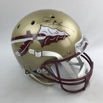Deion Sanders Autographed Florida State Seminoles Full Size Replica Helmet (Beckett COA)