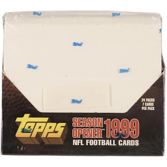 1999 Topps Season Opener Football 24-Pack Box (Reed Buy)
