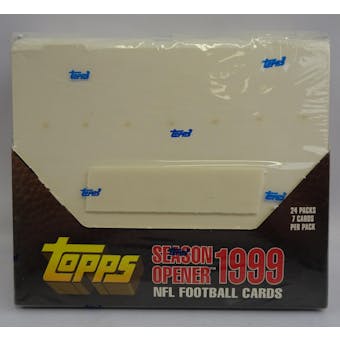 1999 Topps Season Opener Football 24 Pack Box (Reed Buy)