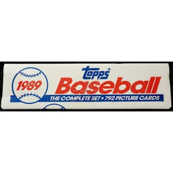 1989 Topps Baseball Factory Set (White Box) (Reed Buy)