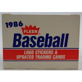 1986 Fleer Update Baseball Factory Set (Reed Buy)