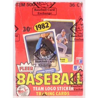 1982 Fleer Baseball Wax Box (BBCE) (Reed Buy)