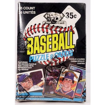 1985 Leaf Baseball Wax Box (BBCE) (Reed Buy)