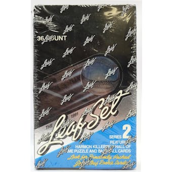 1991 Leaf Series 2 Baseball Wax Box (Reed Buy)