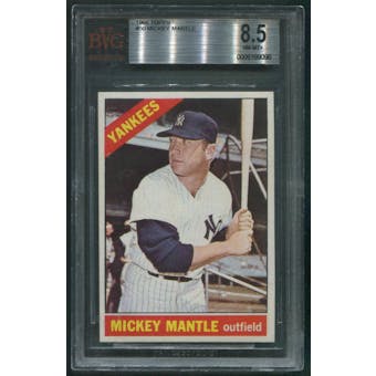 1966 Topps Baseball #50 Mickey Mantle BGS 8.5 (NM-MT+)