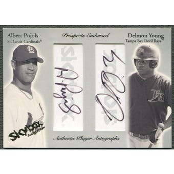 2004 SkyBox #APDY Albert Pujols & Delmon Young Prospects Endorsed Dual Auto #10/50