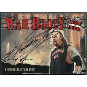2001 Fleer WWF Raw Is War #NNO Undertaker War Booty Auto