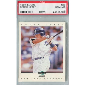 1997 Score Baseball #35 Derek Jeter PSA 10 (GM-MT) *5384 (Reed Buy)