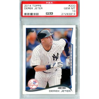 2014 Topps Baseball #200 Derek Jeter PSA 10 (GM-MT) *3914 (Reed Buy)