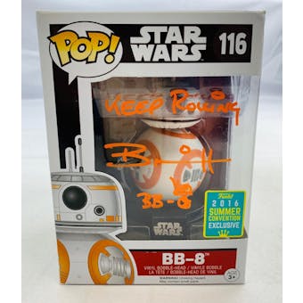 Star Wars Force Awakens BB-8 2019 Summer Exclusive Funko POP Autographed by Brian Herring