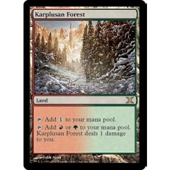 Magic the Gathering 10th Edition Single Karplusan Forest Foil - NEAR MINT (NM)