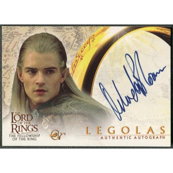 2001 Lord of the Rings Fellowship of the Ring #NNO Orlando Bloom as Legolas Auto
