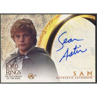 2001 Lord of the Rings Fellowship of the Ring #NNO Sean Astin as Sam Auto