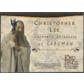 2001 Lord of the Rings Fellowship of the Ring #NNO Christopher Lee as Saruman Auto