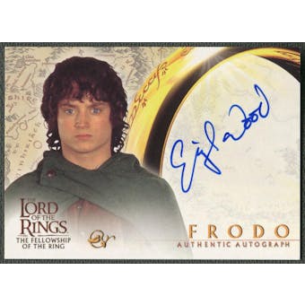 2001 Lord of the Rings Fellowship of the Ring #NNO Elijah Wood as Frodo Auto