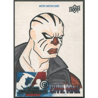 2016 Captain America Civil War Sketch Card Of Rage #1/1