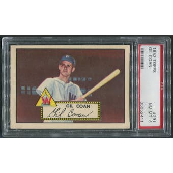1952 Topps Baseball #291 Gil Coan PSA 8 (NM-MT)