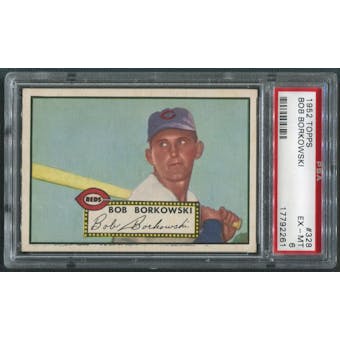 1952 Topps Baseball #328 Bob Borkowski Rookie PSA 6 (EX-MT)