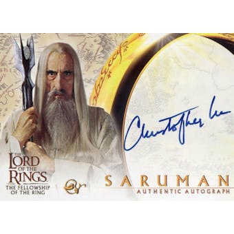Christopher Lee Topps LOTR Fellowship of the Ring Saruman (Reed Buy)