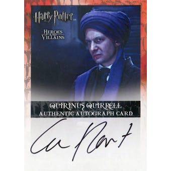 Ian Hart Artbox Harry Potter Heroes and Villains Quirinus Quirrell Autograph (Reed Buy)