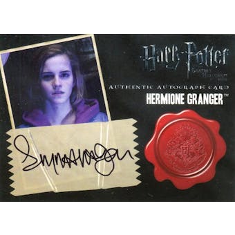 Emma Watson Artbox Harry Potter Deathly Hallows Hermione Granger Autograph (Reed Buy)