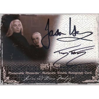 Jason Isaacs/Tom Felton Artbox Harry Potter Lucius and Draco Malfoy Dual Signed (Reed Buy)