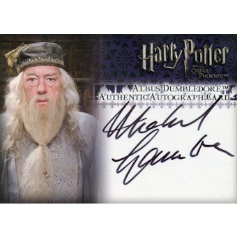 Michael Gambon Artbox Harry Potter Order of the Phoenix Albus Dumbledore Autograph (Reed Buy)