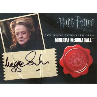 Dame Maggie Smith Artbox Harry Potter Deathly Hallows Minerva McGonagall Autograph (Reed Buy)