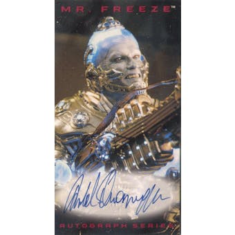 Arnold Schwarzenegger 1997 Skybox Batman and Robin Mr. Freeze Tall Boy Autograph (Reed Buy)