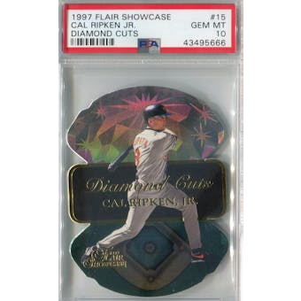 1997 Flair Showcase Baseball #15 Cal Ripken Jr PSA 10 (GM-MT) *5666 (Reed Buy)