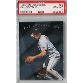 1997 Pinnacle Certified Baseball #28 Cal Ripken Jr PSA 10 (GM-MT) *6454 (Reed Buy)
