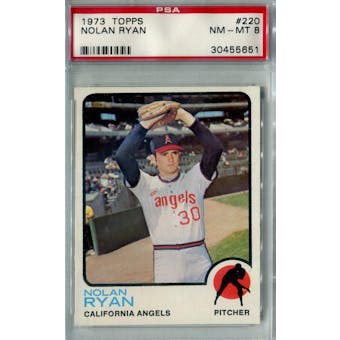 1973 Topps Baseball #220 Nolan Ryan PSA 8 (NM-MT) *5651 (Reed Buy)